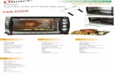 OVN 4202N - az57933.vo.msecnd.net · OVN 4202N ELECTRIC OVEN WITH FAN OVEN Elektrischer Ofen ... Temperature selector: 1000C—2500C 4 stages switch heating selector Remouvable handle