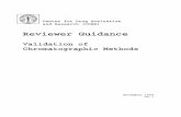 Reviewer Guidance' - U S Food and Drug Administration … · Reviewer Guidance' Validation of Chromatographic Methods November 1994 CMC 3 . ... V . COMMENTS AND CONCLUSIONS .....