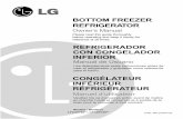 BOTTOM FREEZER REFRIGERATOR FREEZER REFRIGERATOR Owner s Manual Please read this guide thoroughly before operating and keep it handy for reference at all times. P/No. MFL61944129 REFRIGERADOR