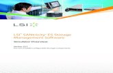 SANtricity ES Storage Management Software - onix.kiev.uaonix.kiev.ua/download/lsi/cts2600/CTS2600_Simulator_Overview_V1.pdf · LSI SANtricity® ES Storage Management Software –