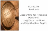 BUS512M Session 9 Accounting for Financing Decisions: Long ...bus.emory.edu/scrosso/BUS512M/2015-2016/Session 9.financing.pdf · Accounting for Financing Decisions: Long-Term Liabilities