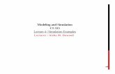 Modeling and Simulation CS313 … and Simulation CS313 Lecture4/Simulation Examples Lecturer / Aisha M. Dawood 1 EXAMPLE 2.1 Single-Channel Queue • In simulation, events usually