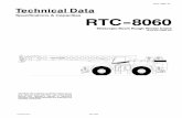 Specifications & Capacities RTC--8060 - Consolidated …€¦ ·  · 2015-12-22Specifications & Capacities RTC--8060 Telescopic Boom Rough Terrain Crane 60 ton ... ight level bubble