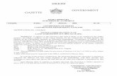 SIKKIM GOVERNMENT GAZETTE GOVERNMENT G A ZETTE EXTRA ORDINARY PUBLISHED BY AUTHORITY GOVERNMENT OF SIKKIM LAND REVENUE DEPARTMENT, …