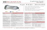 Type EXAG - DeviceNet - Scancon · Type EXAG - DeviceNet Mechanical Specifications Material: ... > 1,9 x 1010 revolutions at rated load ... Max. 2.5 watts