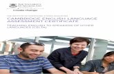 THE INSTITUTE OF CONTINUING & TESOL … ENGLISH LANGUAGE ASSESSMENT CERTIFICATE TEACHING ENGLISH TO SPEAKERS OF OTHER LANGUAGES (CELTA) THE INSTITUTE OF CONTINUING & TESOL EDUCATION