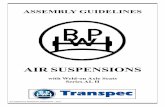 ASSEMBLY GUIDELINES - BPW Transpec€¦ · ASSEMBLY GUIDELINES AIR SUSPENSIONS with Weld-on Axle Seats Series AL II Air Suspension Installation Instructions - 2017 . B PW Air Suspensions