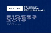 RIDERS DIGEST 2016 - RLBassets.rlb.com/production/2016/04/20002334/RLB-Riders-Digest-USA... · RIDERS DIGEST 2016 USA EDITION. Riders ... Welcome to the 2016 edition of the Riders