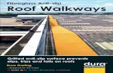 Fibreglass Anti-slip Roof Walkways - Dura Composites · Industrial Rail Marine ... Various fibreglass handrail safety barrier systems are available for roof ... Fibreglass anti slip