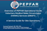 Overview of PEPFAR Operational Guide Voluntary … of PEPFAR Operational Guide Voluntary Medical Male Circumcision ... linkages 8. Support launch of ... Overview of PEPFAR Operational