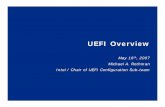 UEFI Overview - Unified Extensible Firmware Interface€¦ ·  · 2013-09-24Relationship with DMTF UEFI Relationships In Industry USWG UCST Technical Committees SMBIOS DMWG/SMWG