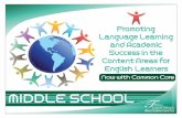 Instructional Guidelines in the Content Areas features (e.g., stress, intonation, rhythm of speech) Agreement (e.g., subject/verb) ... Students who are learning English as an additional