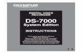 INSTRUCTIONS - MDinTouch - Practice Fusion Certified …€¦ ·  · 2013-11-21use with Olympus digital voice recorder ... • Dispose of the used battery following the instructions.
