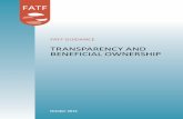 GUIDANCE ON TRANSPARENCY AND BENEFICIAL OWNERSHIP · GUIDANCE ON TRANSPARENCY AND BENEFICIAL OWNERSHIP . 4 2014 . suspicious activity reporting and sanctions requirements). The availability