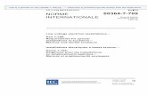 INTERNATIONAL IEC STANDARD CEI NORME 60364-7 … · INTERNATIONAL STANDARD IEC CEI NORME INTERNATIONALE 60364-7-709 Second edition Deuxième édition 2007-05 Low-voltage electrical