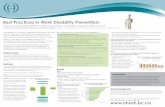Best Practices in Work Disability Prevention · To determine stakeholder perspectives about work disability prevention and ... multifactorial phenomenon that ... overall health and