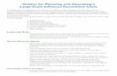 Outline for Planning and Operating a Large-Scale … 17, 2006 · Outline for Planning and Operating a Large-Scale Influenza Vaccination Clinic To facilitate the most efficient and