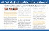 Elevating the Discussion—The Value of Worksite Health ... · search at 10 employers varying in ... performance on the six pillars leads to employee engagement. ... planning, delivery,