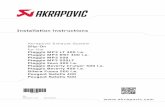 Installation instructions - Akrapovic Auspuff · *503704* Installation instructions Version 1.0 EN 02/2016 Akrapovič Exhaust System Slip-On for the Piaggio MP3 LT 400 i.e. Piaggio