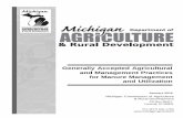 Generally Accepted Agricultural Management … PO Lansing, Generally Accepted Agricultural Management Practices for Manure Management and Utilization Box30017 January 2016 Michigan