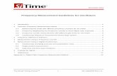 Frequency Measurement Guidelines for Oscillators Smart Timing Choice 1 SiT-AN10033 Rev 1.0 December 2013 Frequency Measurement Guidelines for Oscillators 1 ...