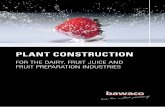23838 Bawaco Imagebroschuere · 2 ONE COMPANY, SIX PRIORITIES IN PLANT CONSTRUCTION, INFINITE POSSIBILITIES … are what bawaco offers the dairy, fruit juice and fruit preparation