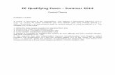 EE Qualifying Exam Summer 2014 Exam/2014... · EE Qualifying Exam – Summer 2014 Control Theory Problem 1 (/20): A rocket is launched in the atmosphere, and follows a theoretical