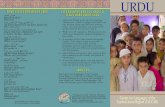 URDU - Indiana University Bloomingtoncelcar/pamphlets/urdu.pdf · Urdu and Hindi make up the language ... /apka nam kya hai?/ What’s your name? ... with 95% of the population practicing