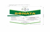 KEEP OUT OF REACH OF CHILDREN CAUTION · Sonata is compatible with many commonly used pesticides, fertilizers, adjuvants and surfactants but has not been fully evaluated with all