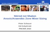 Stirred not Shaken Anoxic/Anaerobic Zone Mixer … not Shaken Anoxic/Anaerobic Zone Mixer Sizing ... Input energy into tank and get liquid in motion with ... Typical Design Parameters
