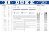 2018 BASEBALL GODUKE.COM SCHEDULE MIAMI DUKE · 18 Miami ACCN 12:30 p.m. ... senior Ryan Day and senior Mitch ... Duke’s weekend rotation since Trent Swart in 2011 and has moved