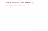 Pre-Calculus 11: Chapter 3 - mheducation.ca 11: Chapter 3 September 15, 2010, 13:55 ... problems involving ... You will also prepare a written summary of your observations.