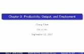 Chapter 3: Productivi,ty Output, and Employmentccfour/MT3.pdf · Chapter 3: Productivi,ty Output, and Employment Cheng Chen ... Chapter Outline ... The substitution and income e ects
