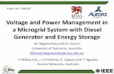 Voltage and Power Management in a Microgrid System with Diesel Generator … … ·  · 2015-09-21a Microgrid System with Diesel Generator and Energy Storage ... diesel generator