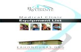Medical Clinic Equipment List - Medical - awhealth.orgawhealth.org/.../2015/03/MedicalClinic_EquipmentListPacket2013.pdf · Medical Clinic Equipment List Consultation Rooms (x4) -