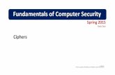 Fundamentals of Computer Security - Radu Sion @ … 19, 2015 3 Challenges Computer Security Fundamentals •Using a cipher requires knowledge of threats in the environment in which