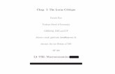Chap. I: The Lucas Critique - TSE | Toulouse School of Economics€¦ ·  · 2016-01-08Chap. I: The Lucas Critique Patrick F`eve Toulouse School of Economics GREMAQ, ... (and the