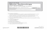 Edexcel GCE Music Technology - RGS Info Technology Site/Resources_files/Tech...Edexcel GCE *W40438A* ... Music Technology Advanced Subsidiary ... t A Whiter Shade Of Pale (Procul Harum)