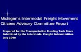 Michigan’s Intermodal Freight Movement Report Congestion consistently ranks in the “top 10” critical issues in the trucking industry (ATRI, 2007) ... Michigan’s Intermodal