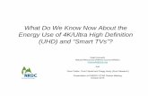 What Do We Know Now About the Energy Use of 4K/Ultra … · What Do We Know Now About the Energy Use of 4K/Ultra High Definition (UHD) and “Smart TVs”? Noah Horowitz Natural Resources