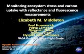 Monitoring ecosystem stress and carbon uptake with ... fluorescence Elizabeth M. Middletonmeasurements ... C3 and C4 plants differ in leaf ... A comparison of Hyperion-derived reflectance