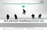 Entrepreneurship Development - Current Affairs 2018 ... Development 1 Entrepreneurship is the art of starting a business, basically a startup company offering creative product, process