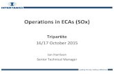 Operations in ECAs (SOx) - Intertanko · Operations in ECAs (SOx) Tripartite 16/17 October 2015 Ian Harrison Senior Technical Manager . Leading the way; making a difference Emission
