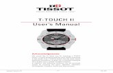 T-TOUCH II User’s Manual - WordPress.com · T-TOUCH II User’s Manual * ... The T-TOUCH program takes account of atmospheric pressure variation over ... a horizontal surface ...