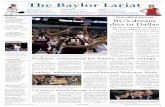 The Baylor Lariat WE’RE THERE WHEN YOU CAN’T BE … · Jones on the bench, the Lady ... Texas APME Best Student Newspaper | Houston Press Club >> GI Bill changes. ... Starr to