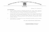 NOTICE - Chhattisgarh High Courthighcourt.cg.gov.in/causelists/260213.pdf · NOTICE Bilaspur, Dt. 25/02/2013 For 26/02/2013 1. Division Bench (Special) comprising Hon'ble Mr. Justice