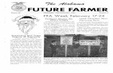 FUTURE FARMER - Alabama FFA · is H. C. Gregory's Albertville chapter; present FFA programs at local civic third is ... Future Farmer Supply Service, ... Wetumpka Chapter Vice·President
