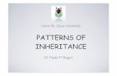 PATTERNS OF INHERITANCE - Bogaribogari.net/Bogari/Medical_Genetics_files/2-1 Patterens of...PATTERNS OF INHERITANCE: DEFINITION • Its the manner in which a particular genetic trait