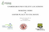 UNDERGROUND UTILITY LOCATIONS MAKING OHIO A … · UNDERGROUND UTILITY LOCATIONS MAKING OHIO A SAFER PLACE TO EXCAVATE Darren D. Owens, PE, SI City Engineer City of Lebanon, Ohio