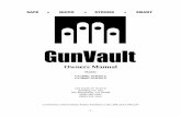 GunVault Manual GV1000-GV2000 - NationwideSafes.comsite.nationwidesafes.com/docs/gunvault-manual.pdf · tongue of a shoe). DO NOT TEAR IT LOOSE! LOCATE THE BATTERY TRAY, AND THE TRAY